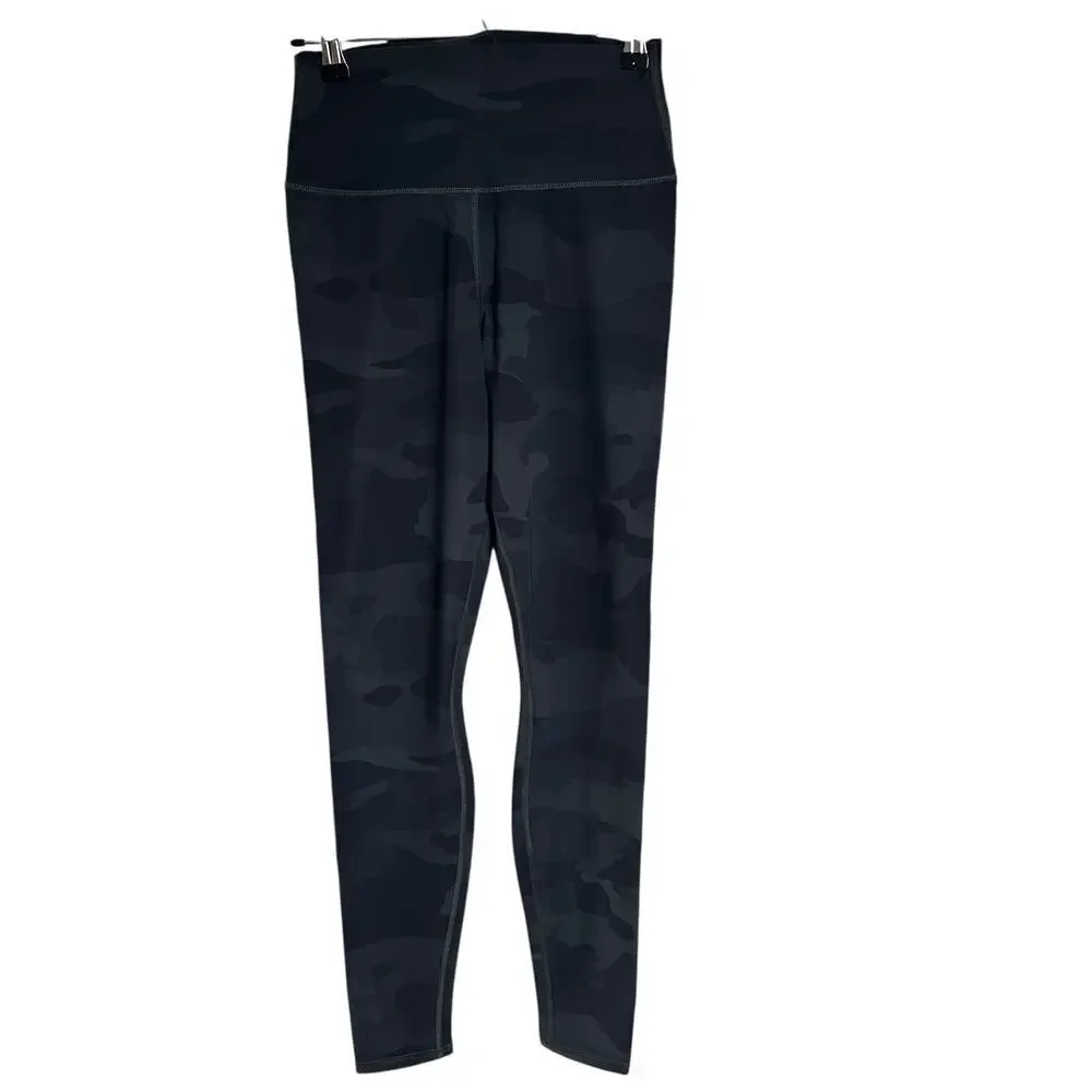 alo Yoga High-Waist Camo Vapor Legging Black Camouflage, Size S, New Without Tag